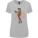 Sagittarius Steampunk Woman Zodiac Womens Wider Cut T-Shirt Sports Grey