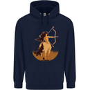 Sagittarius Woman Zodiac Star Sign Childrens Kids Hoodie Navy Blue