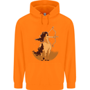 Sagittarius Woman Zodiac Star Sign Childrens Kids Hoodie Orange