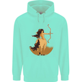 Sagittarius Woman Zodiac Star Sign Childrens Kids Hoodie Peppermint