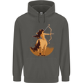 Sagittarius Woman Zodiac Star Sign Childrens Kids Hoodie Storm Grey