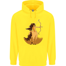 Sagittarius Woman Zodiac Star Sign Childrens Kids Hoodie Yellow