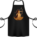 Sagittarius Woman Zodiac Star Sign Cotton Apron 100% Organic Black