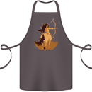 Sagittarius Woman Zodiac Star Sign Cotton Apron 100% Organic Dark Grey