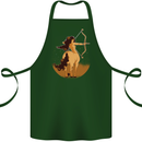 Sagittarius Woman Zodiac Star Sign Cotton Apron 100% Organic Forest Green