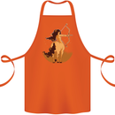 Sagittarius Woman Zodiac Star Sign Cotton Apron 100% Organic Orange