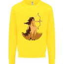 Sagittarius Woman Zodiac Star Sign Kids Sweatshirt Jumper Yellow