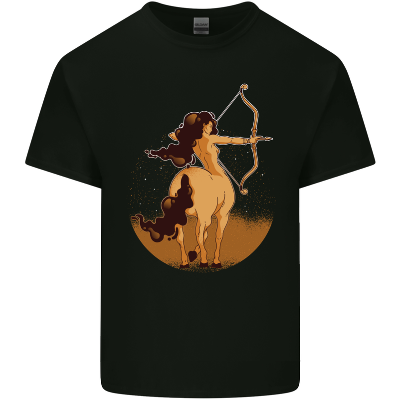Sagittarius Woman Zodiac Star Sign Kids T-Shirt Childrens Black