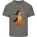 Sagittarius Woman Zodiac Star Sign Kids T-Shirt Childrens Charcoal