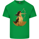 Sagittarius Woman Zodiac Star Sign Kids T-Shirt Childrens Irish Green