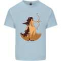 Sagittarius Woman Zodiac Star Sign Kids T-Shirt Childrens Light Blue