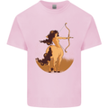 Sagittarius Woman Zodiac Star Sign Kids T-Shirt Childrens Light Pink