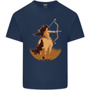 Sagittarius Woman Zodiac Star Sign Kids T-Shirt Childrens Navy Blue