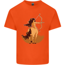 Sagittarius Woman Zodiac Star Sign Kids T-Shirt Childrens Orange