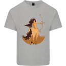 Sagittarius Woman Zodiac Star Sign Kids T-Shirt Childrens Sports Grey