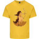 Sagittarius Woman Zodiac Star Sign Kids T-Shirt Childrens Yellow