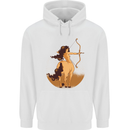 Sagittarius Woman Zodiac Star Sign Mens 80% Cotton Hoodie White