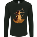 Sagittarius Woman Zodiac Star Sign Mens Long Sleeve T-Shirt Black