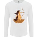 Sagittarius Woman Zodiac Star Sign Mens Long Sleeve T-Shirt White