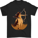 Sagittarius Woman Zodiac Star Sign Mens T-Shirt 100% Cotton Black