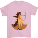 Sagittarius Woman Zodiac Star Sign Mens T-Shirt 100% Cotton Light Pink