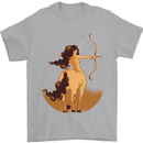 Sagittarius Woman Zodiac Star Sign Mens T-Shirt 100% Cotton Sports Grey