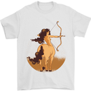 Sagittarius Woman Zodiac Star Sign Mens T-Shirt 100% Cotton White