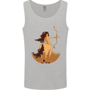 Sagittarius Woman Zodiac Star Sign Mens Vest Tank Top Sports Grey