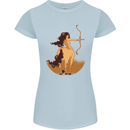 Sagittarius Woman Zodiac Star Sign Womens Petite Cut T-Shirt Light Blue