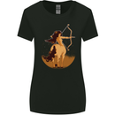 Sagittarius Woman Zodiac Star Sign Womens Wider Cut T-Shirt Black