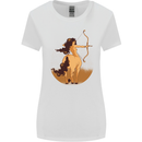Sagittarius Woman Zodiac Star Sign Womens Wider Cut T-Shirt White