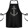 Sailing Anchor Sailor Boat Captain Ship Cotton Apron 100% Organic Black