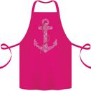 Sailing Anchor Sailor Boat Captain Ship Cotton Apron 100% Organic Pink