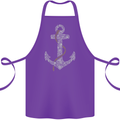 Sailing Anchor Sailor Boat Captain Ship Cotton Apron 100% Organic Purple