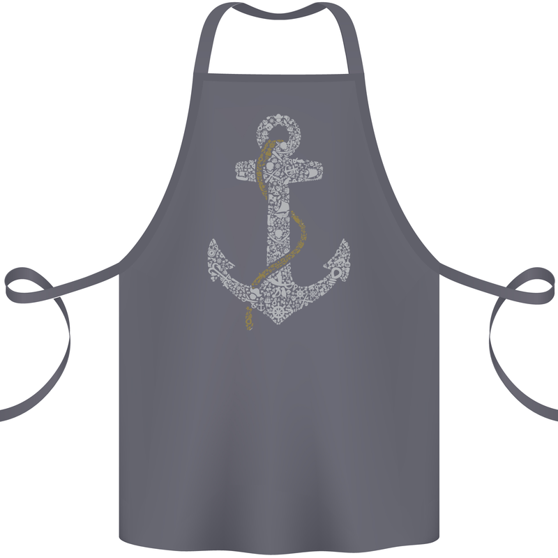 Sailing Anchor Sailor Boat Captain Ship Cotton Apron 100% Organic Steel
