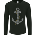 Sailing Anchor Sailor Boat Captain Ship Mens Long Sleeve T-Shirt Black