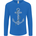 Sailing Anchor Sailor Boat Captain Ship Mens Long Sleeve T-Shirt Royal Blue
