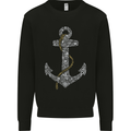 Sailing Anchor Sailor Boat Captain Ship Mens Sweatshirt Jumper Black