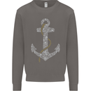 Sailing Anchor Sailor Boat Captain Ship Mens Sweatshirt Jumper Charcoal