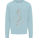 Sailing Anchor Sailor Boat Captain Ship Mens Sweatshirt Jumper Light Blue