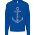Sailing Anchor Sailor Boat Captain Ship Mens Sweatshirt Jumper Royal Blue