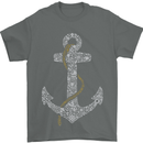 Sailing Anchor Sailor Boat Captain Ship Mens T-Shirt Cotton Gildan Charcoal