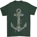 Sailing Anchor Sailor Boat Captain Ship Mens T-Shirt Cotton Gildan Forest Green
