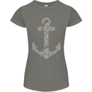Sailing Anchor Sailor Boat Captain Ship Womens Petite Cut T-Shirt Charcoal