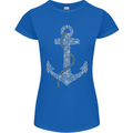 Sailing Anchor Sailor Boat Captain Ship Womens Petite Cut T-Shirt Royal Blue