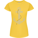 Sailing Anchor Sailor Boat Captain Ship Womens Petite Cut T-Shirt Yellow