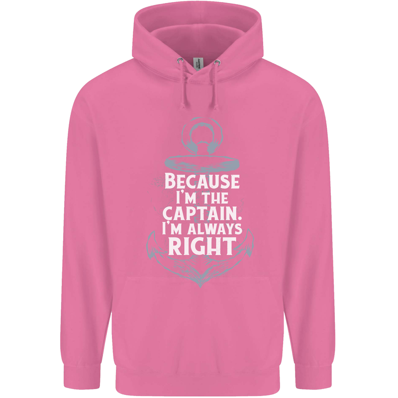 Sailing Captain Narrow Boat Barge Sailor Childrens Kids Hoodie Azalea