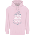 Sailing Captain Narrow Boat Barge Sailor Childrens Kids Hoodie Light Pink