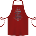 Sailing Captain Narrow Boat Barge Sailor Cotton Apron 100% Organic Maroon
