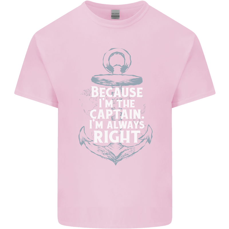 Sailing Captain Narrow Boat Barge Sailor Kids T-Shirt Childrens Light Pink
